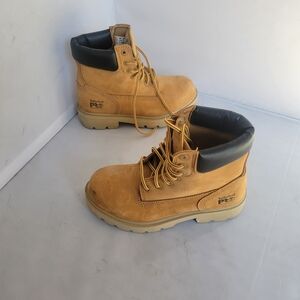 Men's Timberland PRODirect Attach 6" Steel Toe Waterproof Work Boot WHEAT TAN 4w